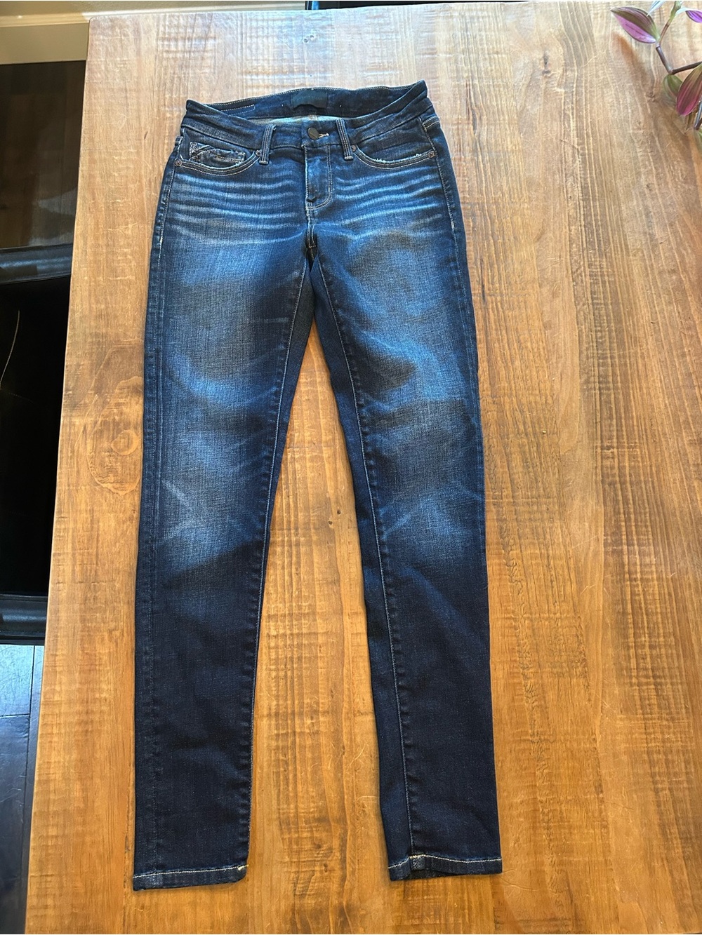 Buckle Black Dark Blue Skinny Jeans